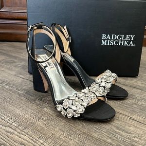 Badgley Mischka Jill Black Heels Size 5.5